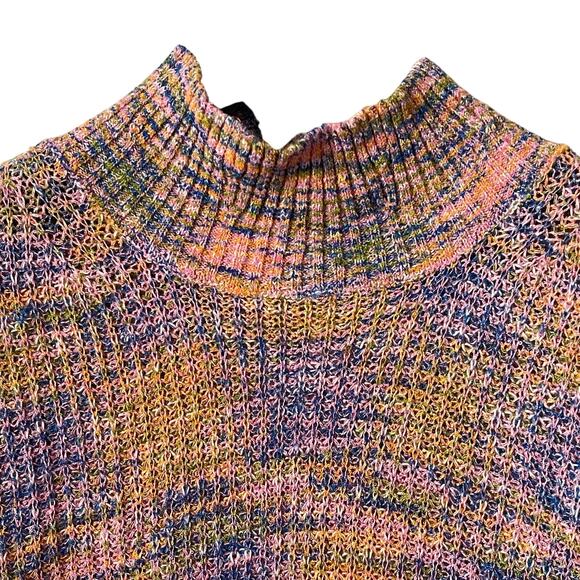 Free People Blair Spacedye Turtleneck Sweater Size Small - Picture 3 of 8